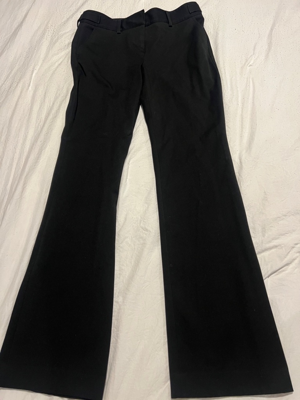 EXPRESS lined elegant work pats Black Flared Dress Pants Sz 2R retail $79